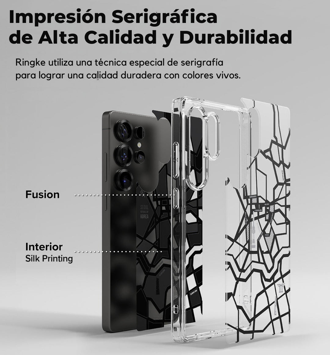 Case Ringke Fusion Design [Seoul Map] - Galaxy S25 Ultra