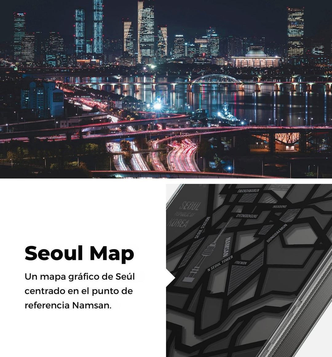 Case Ringke Fusion Design [Seoul Map] - Galaxy S25 Ultra