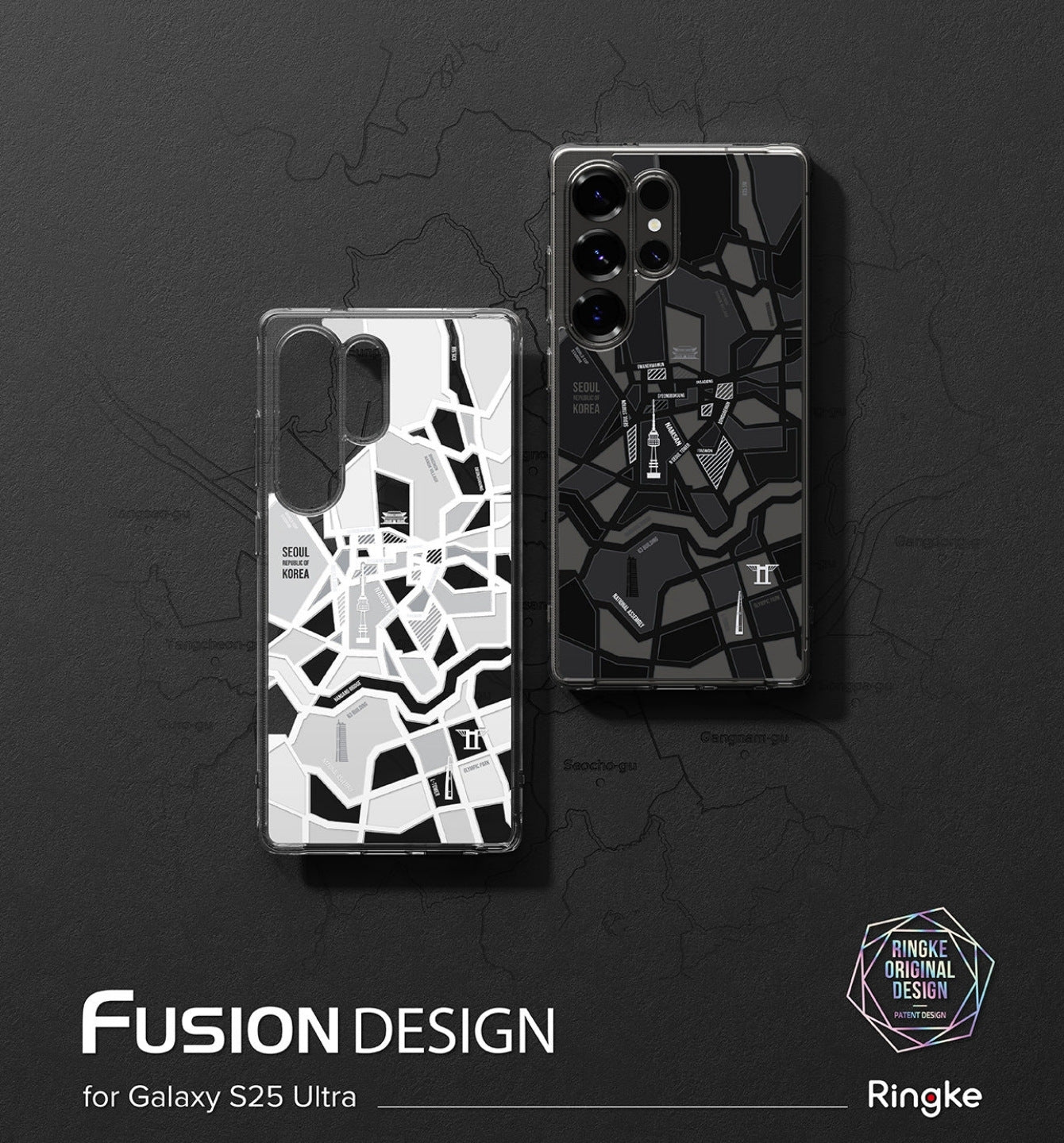 Case Ringke Fusion Design [Seoul Map] - Galaxy S25 Ultra