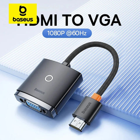 Baseus adaptador HDMI 1080P a VGA para Xbox, PS5, PS4, TV Box