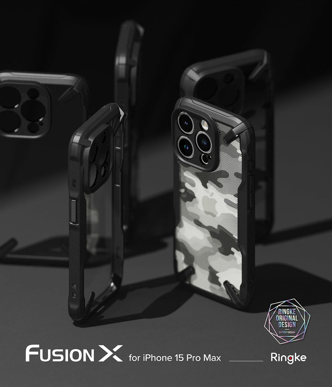 Case Ringke Fusion-X Camo iPhone 15 Pro Max