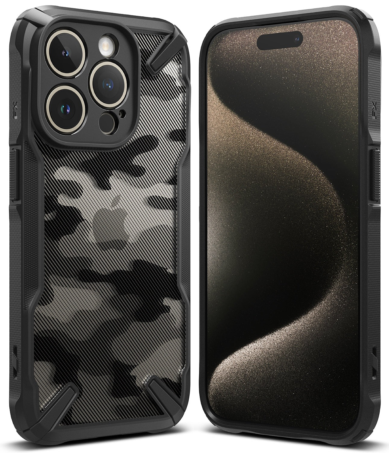 CASE RINGKE FUSION-X CAMO IPHONE 15 PRO
