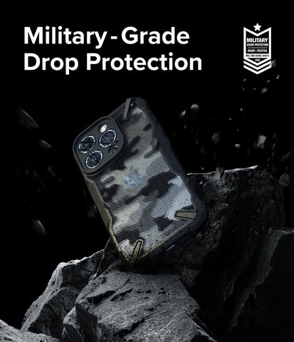 CASE RINGKE FUSION-X CAMO IPHONE 15 PRO