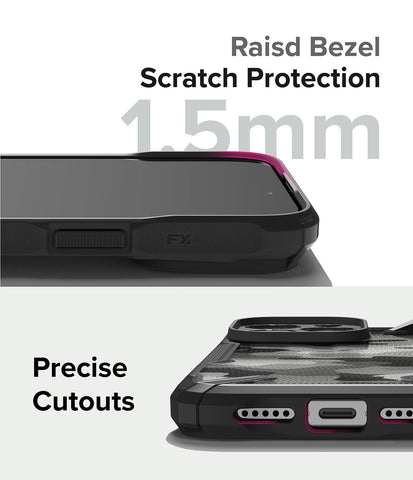 CASE RINGKE FUSION-X CAMO IPHONE 15 PRO