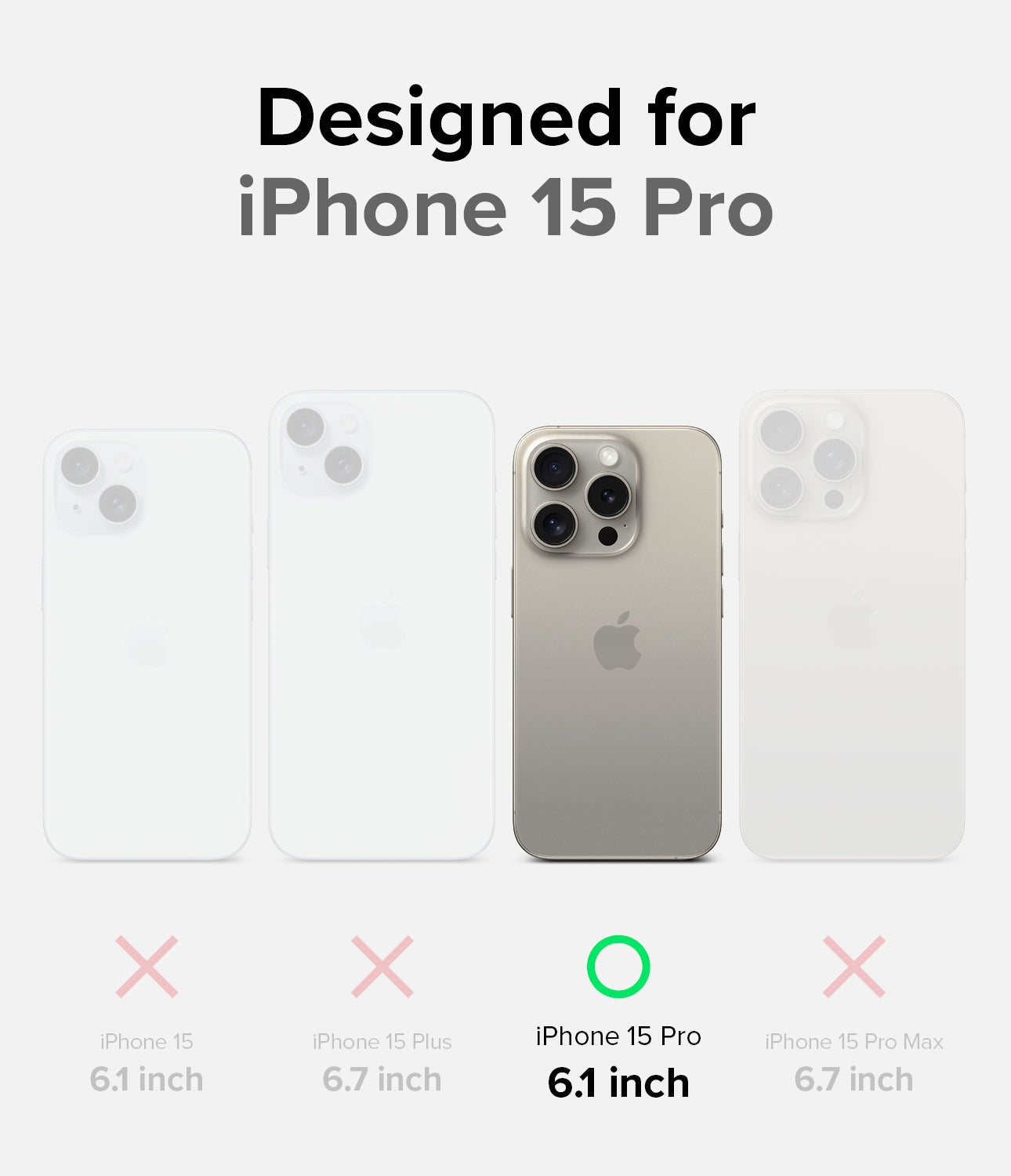 CASE RINGKE FUSION-X IPHONE 15 PRO