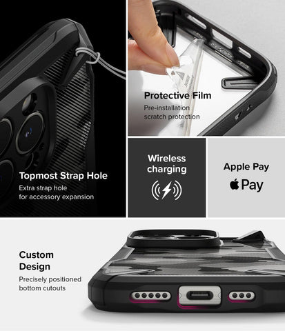 Case Ringke Fusion-X Camo iPhone 16 Pro Max