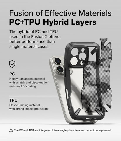 Case Ringke Fusion-X Camo iPhone 16 Pro Max