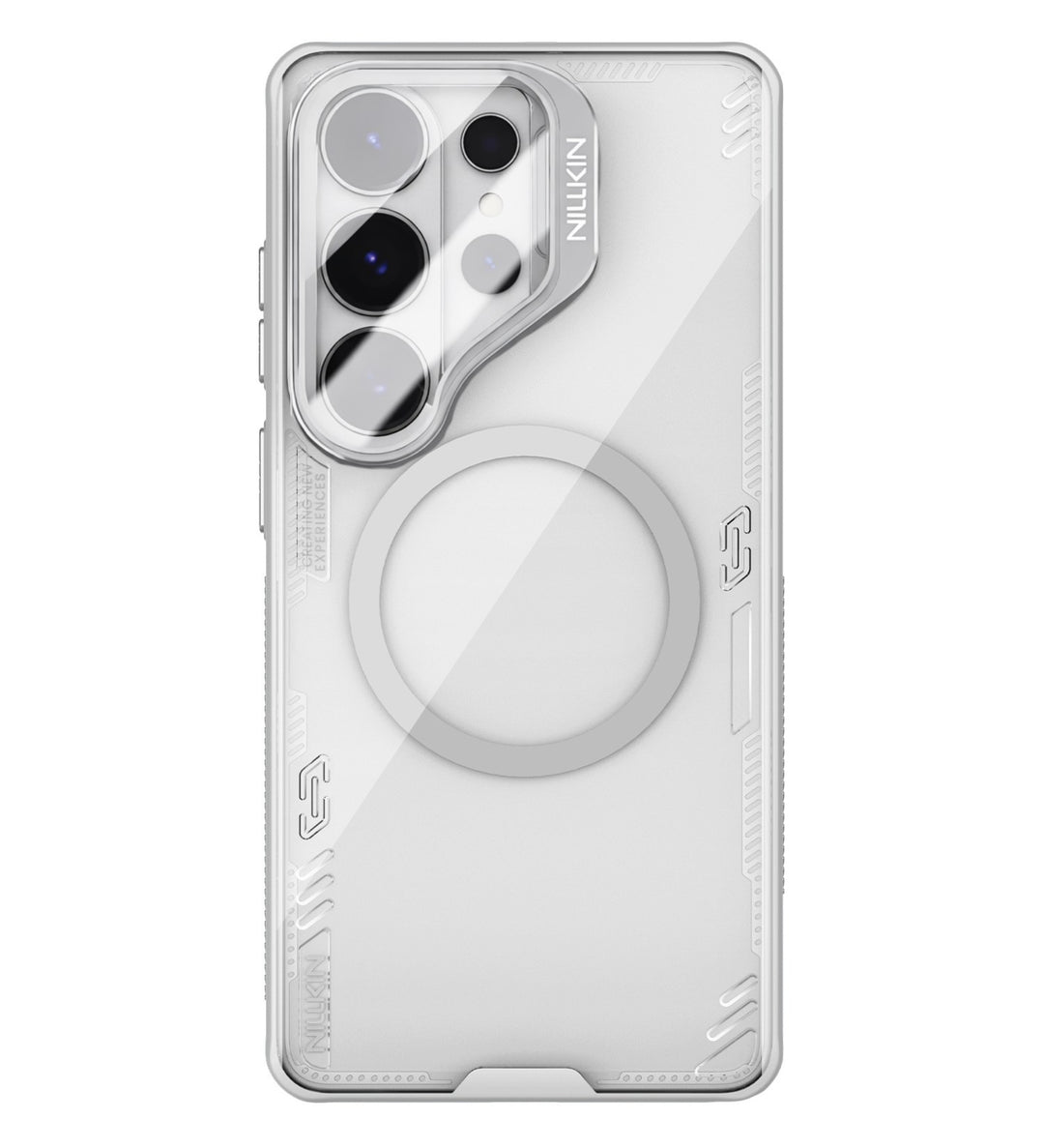 Funda transparente antiamarilleo Nillkin Iceblade CamProp para Samsung S26 Ultra Gris#color_grey