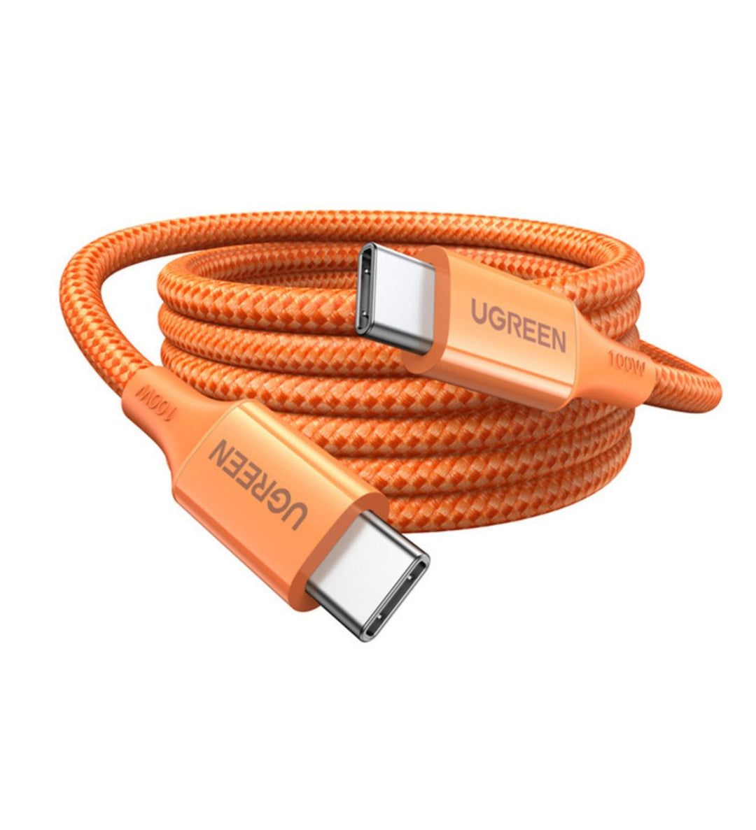 Cable UGREEN USB-C A USB-C 100W 5A Carga Rapida Naranja