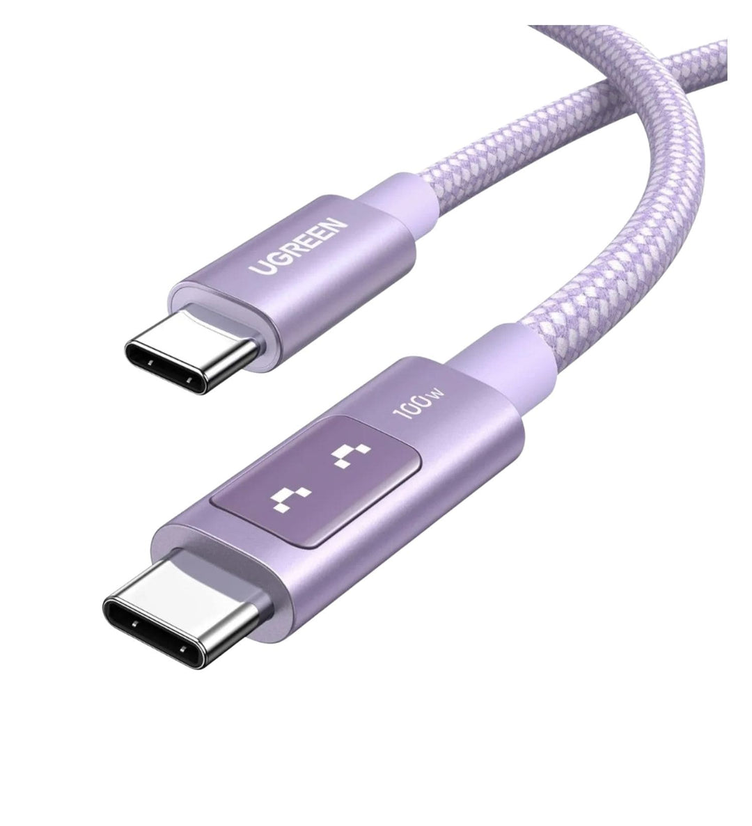 Cable Robot UGREEN UNO USB-C a USB-C 100W Purple