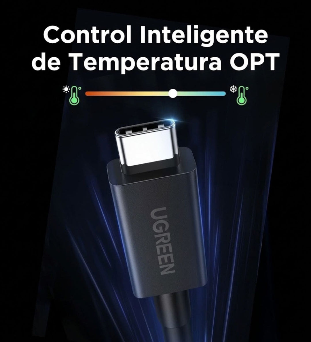 Cable UGREEN Thunderbolt™ 5 de 1 metro 240W 120Gbps
