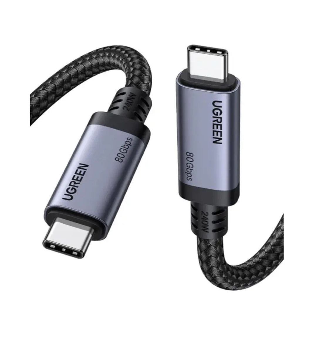 Cable UGREEN USB-C Gen4 240W (80 Gbps, USB 4.0, 16K/8K 60Hz)