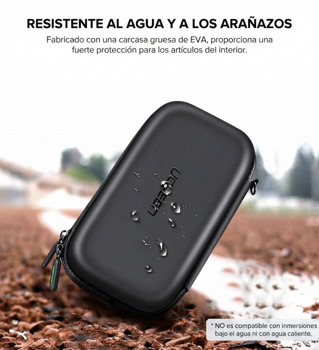 Estuche Organizador Antishock Para Disco Duro Externo 2.5 y Accesorios Ugreen