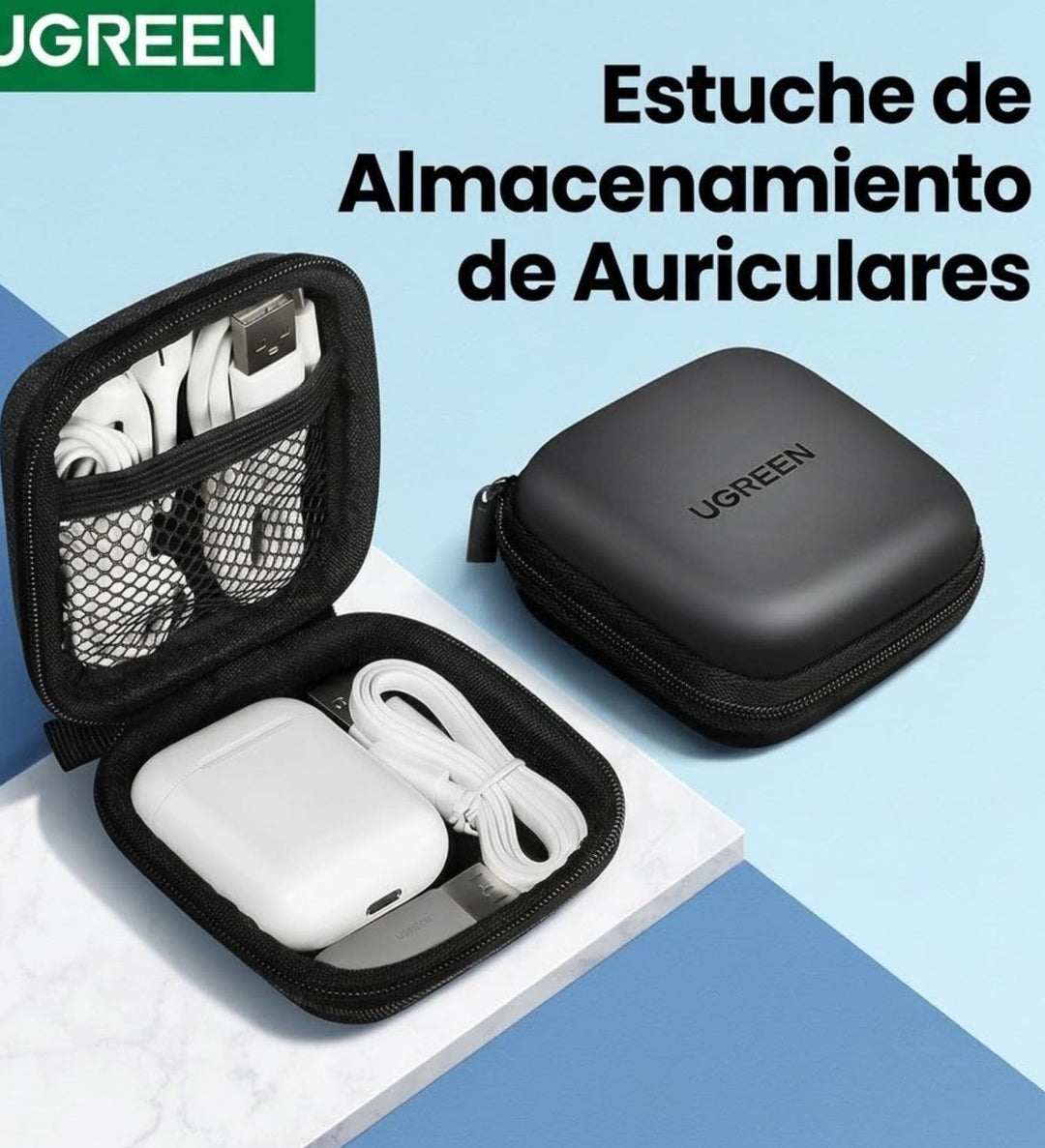 Estuche de almacenamiento para auriculares UGREEN