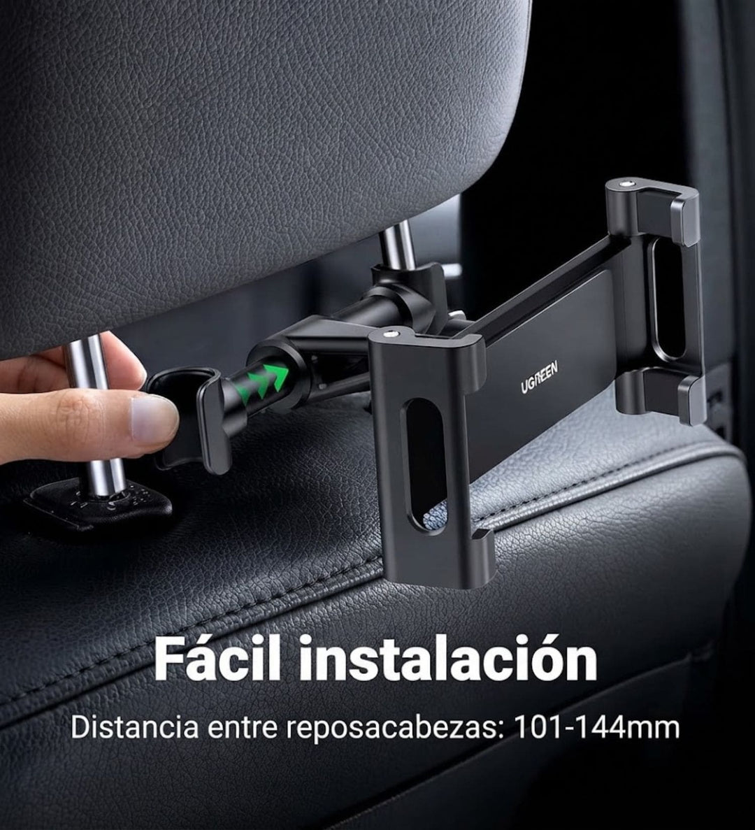 Soporte UGREEN Para Tablet Y Celular En Auto Con Giro 360°