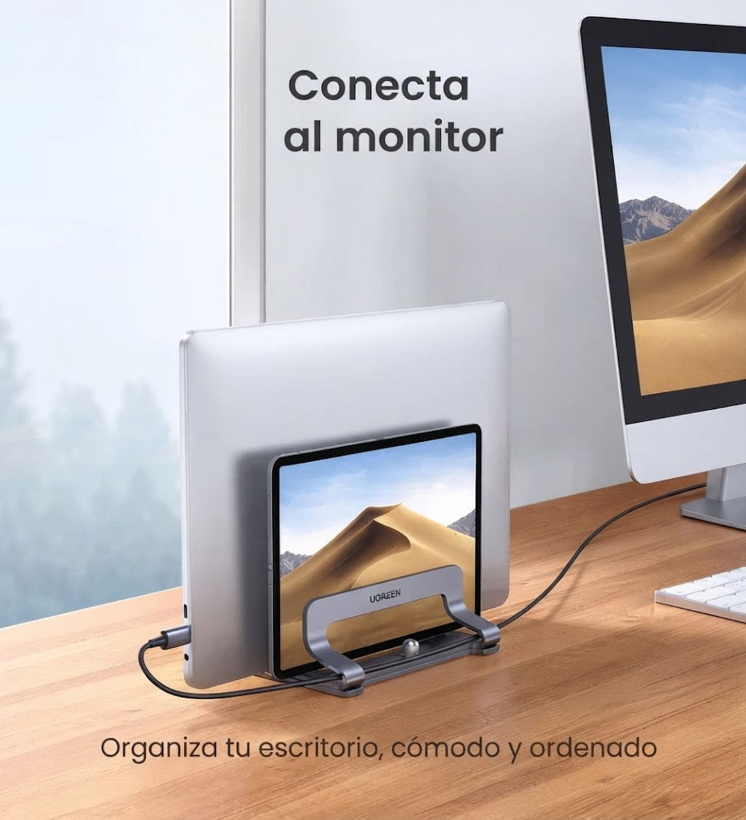 Soporte UGREEN vertical para portátil (doble ranura)