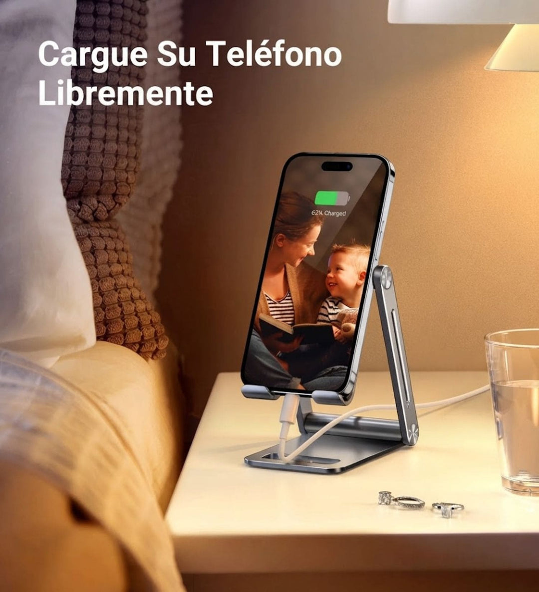 Soporte metálico UGREEN ajustable para teléfono