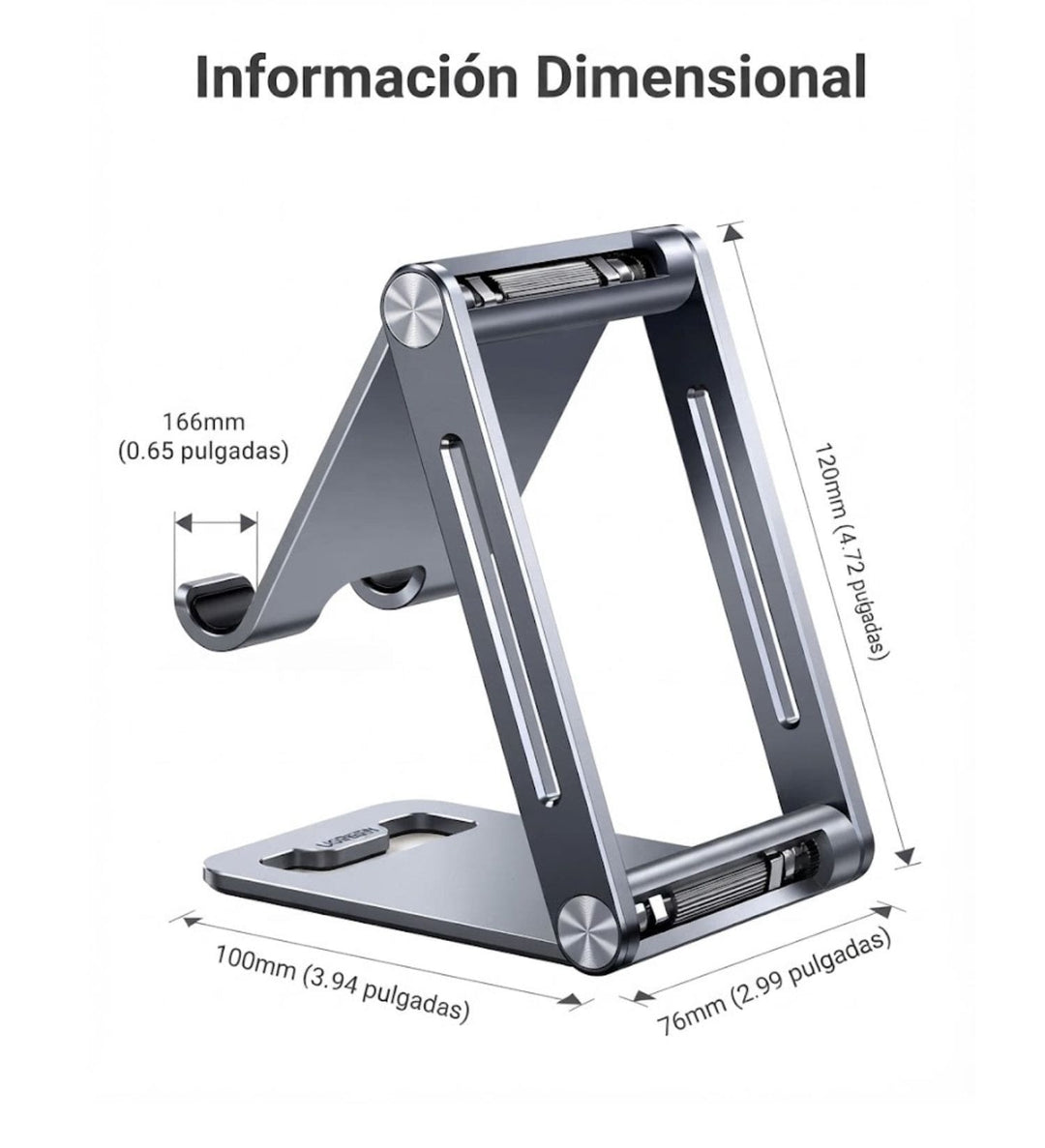 Soporte metálico UGREEN ajustable para teléfono