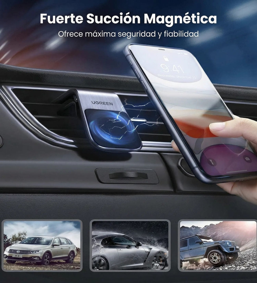Soporte Magnetico Para Auto Rejilla De Ventilacion Ugreen LP290