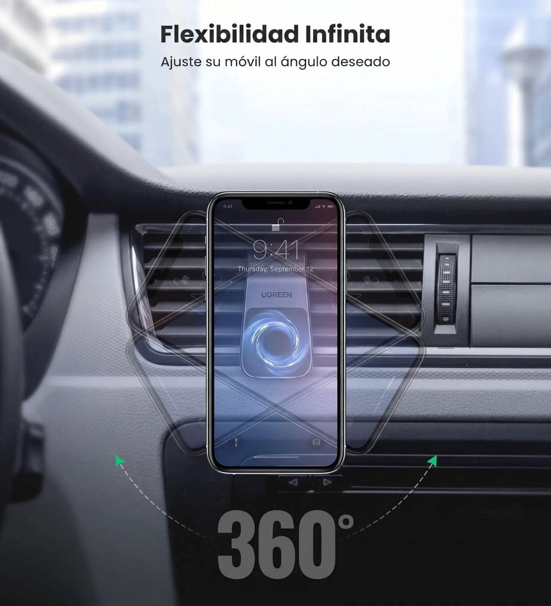 Soporte Magnetico Para Auto Rejilla De Ventilacion Ugreen LP290