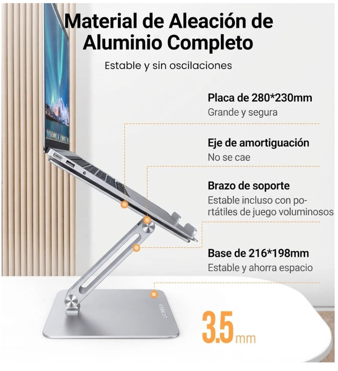 Soporte UGREEN ajustable para Laptop
