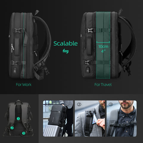 Mochila Mark Ryden Modelo Travel Expandible MR8057