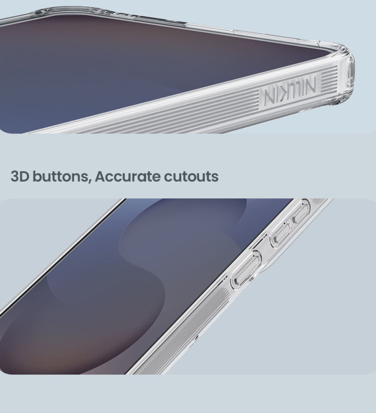 Borde elevado protector de cámara en estuche Nillkin transparente S26 Ultra