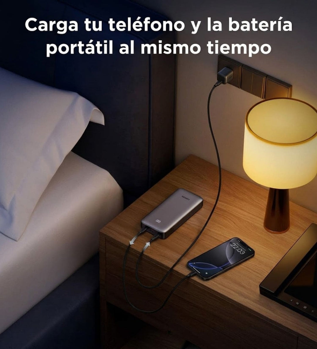 Power Bank Ugreen 20000 mAh 30W de Carga Rápida PB532