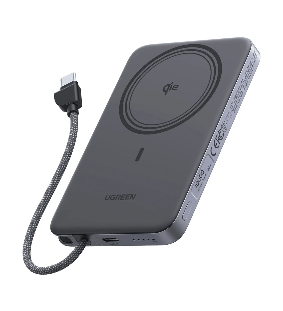 Power Bank magnética UGREEN MagFlow Air de 10000 mAh 15 W