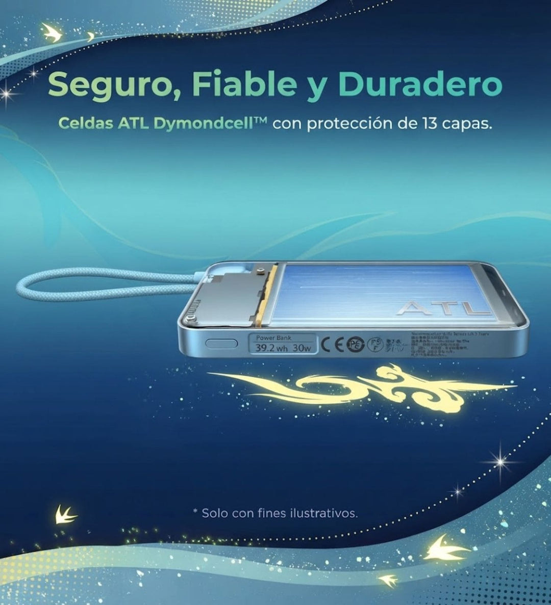 Power Bank Magnética UGREEN Honkai Star Rail Air de 10000 mAh 15 W