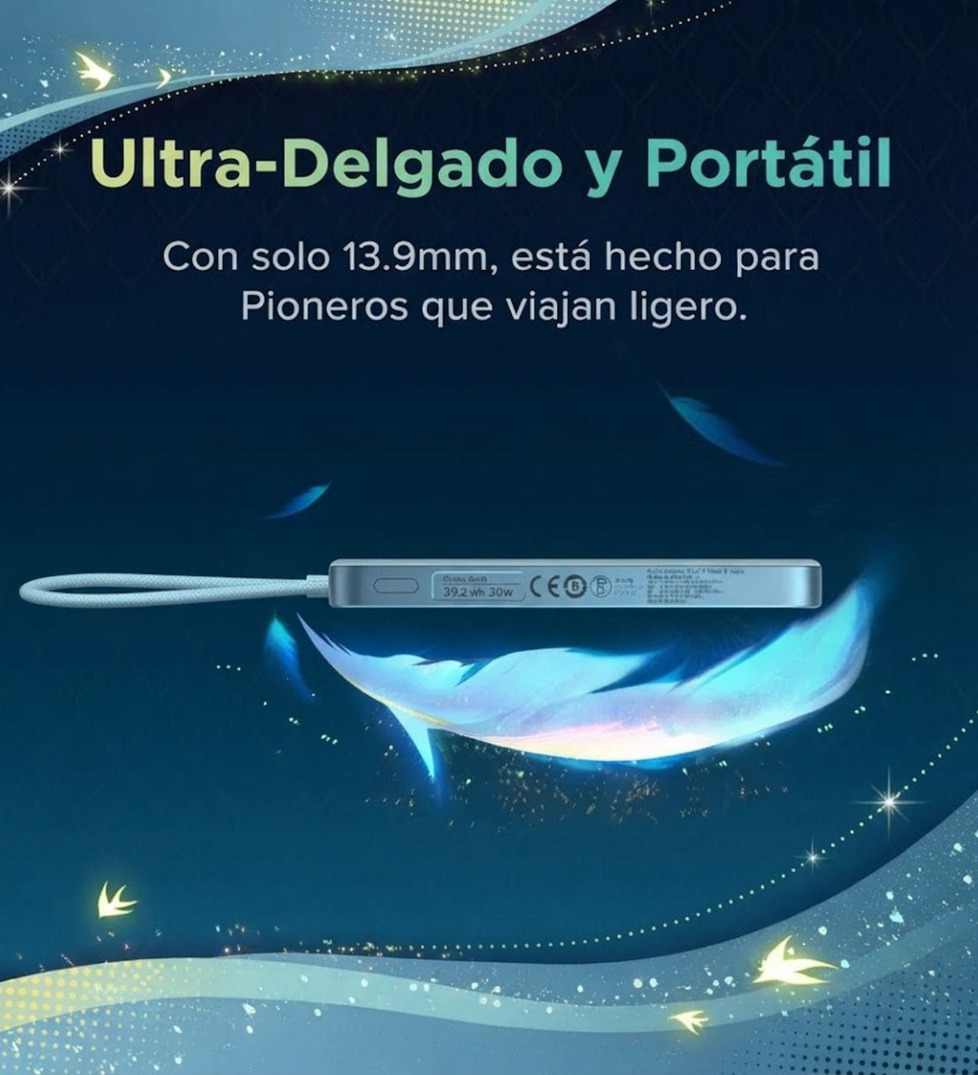 Power Bank Magnética UGREEN Honkai Star Rail Air de 10000 mAh 15 W