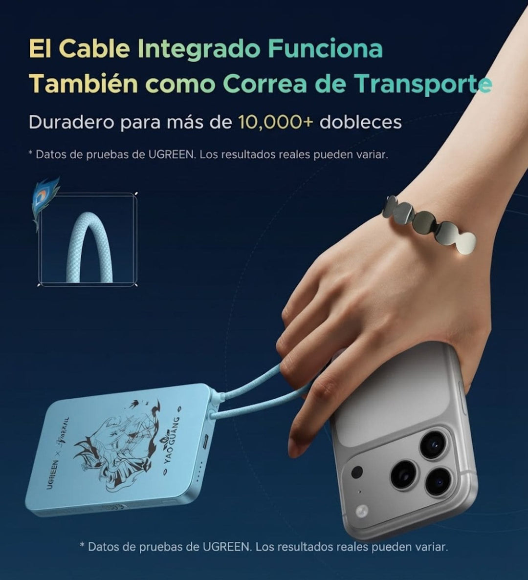 Power Bank Magnética UGREEN Honkai Star Rail Air de 10000 mAh 15 W