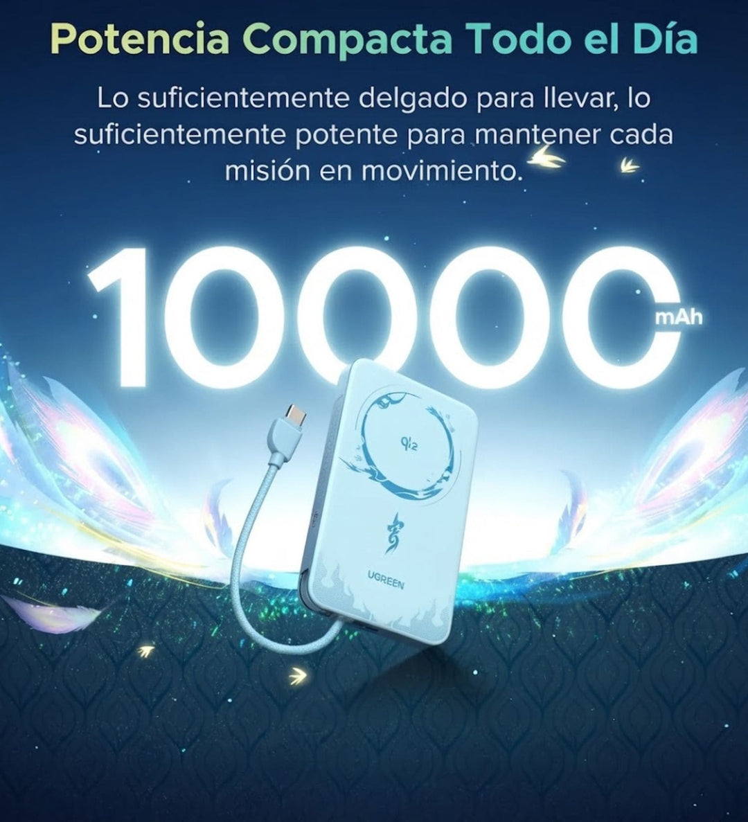 Power Bank Magnética UGREEN Honkai Star Rail Air de 10000 mAh 15 W