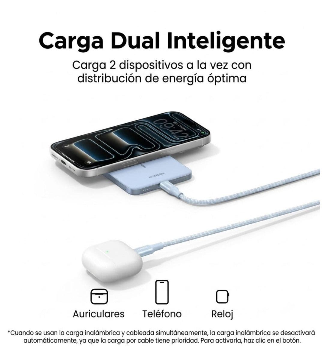 Power Bank Magnetica Ugreen Magflow Air Qi2 20w 5000mah - PB580