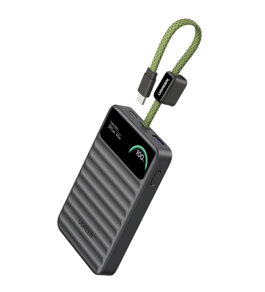 Power Bank UGREEN Wavy de 10000 mAh y 45 W USB-C Cable Smart Display