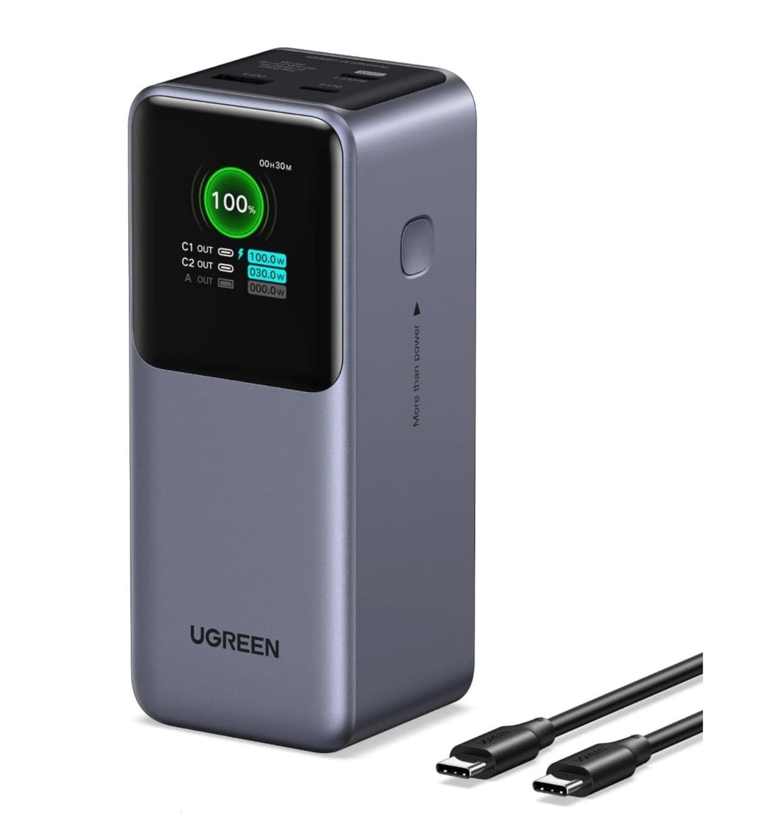 Power Bank UGREEN Nexode Smart Display 20000 mAh y 130W
