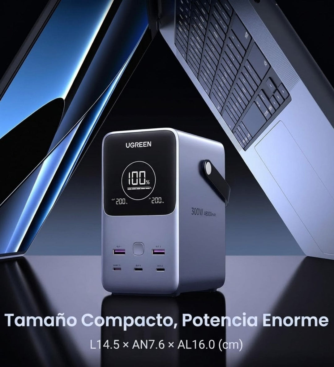 Power Bank UGREEN de 48000 mAh  300W con Pantalla Digital
