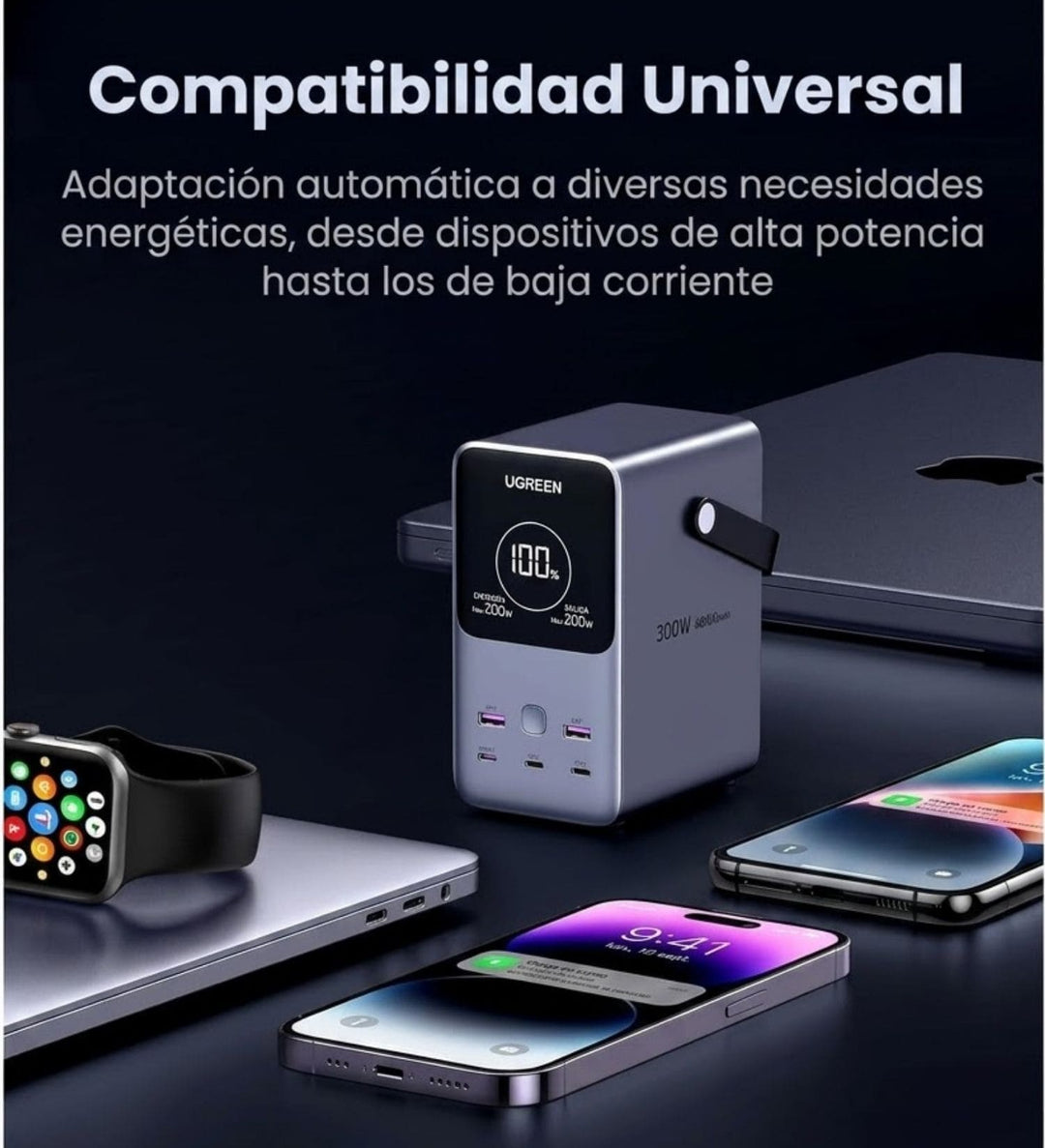 Power Bank UGREEN de 48000 mAh  300W con Pantalla Digital
