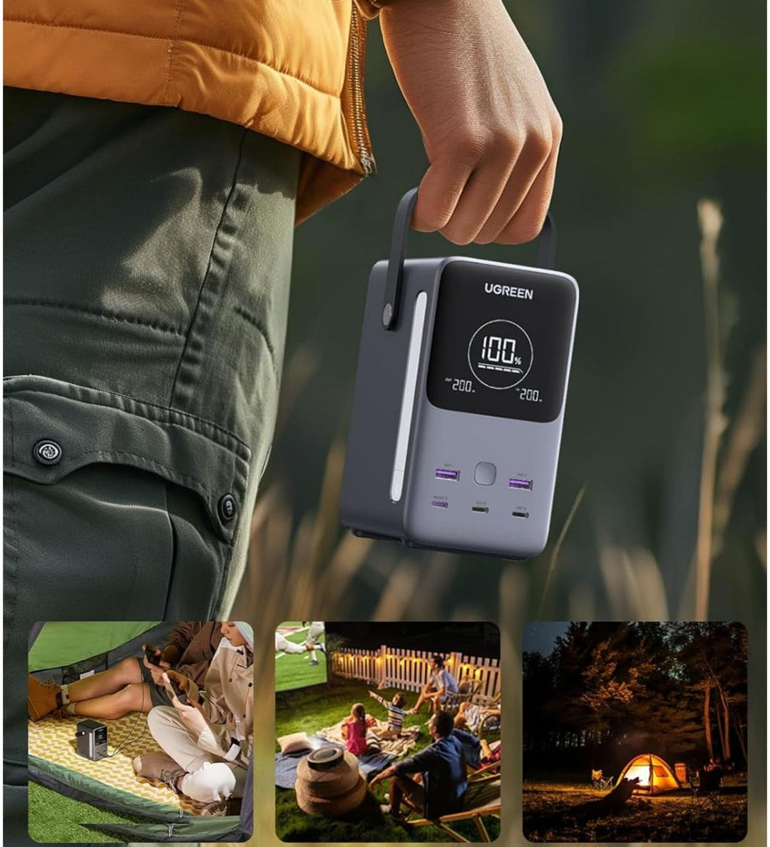 Power Bank UGREEN de 48000 mAh  300W con Pantalla Digital