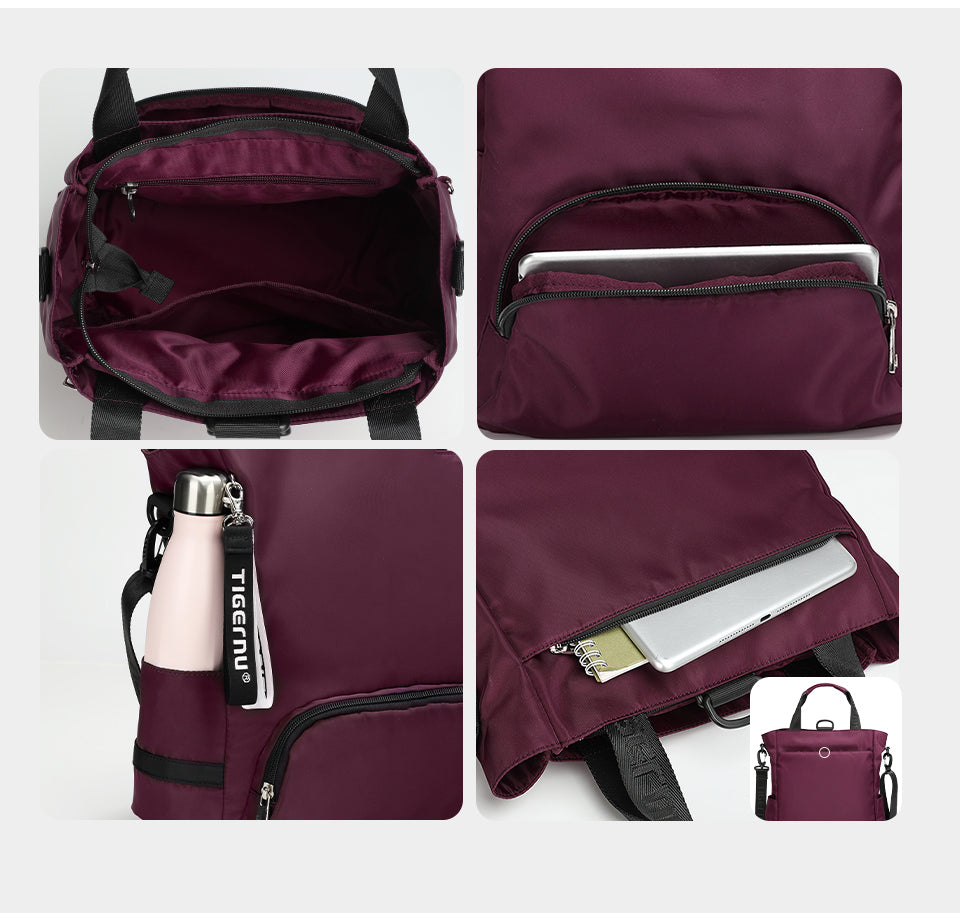 Mochila Bolso Mujer 3 en 1 Tigernu TS8169 Vino