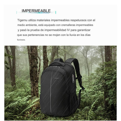 Mochila Antirrobo Tigernu TB31053A Grey