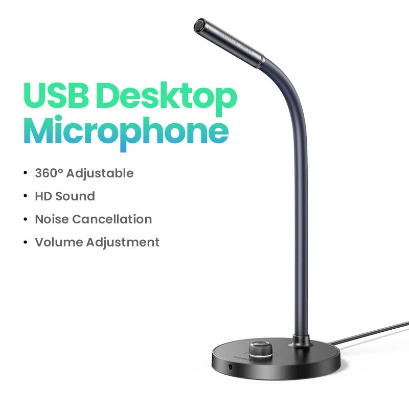 UGREEN micrófono USB para ordenador de escritorio y PC, accesorio para Streaming