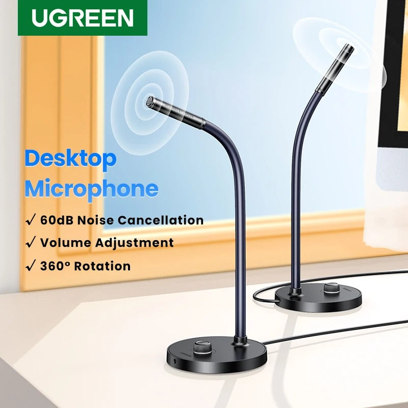 UGREEN micrófono USB para ordenador de escritorio y PC, accesorio para Streaming