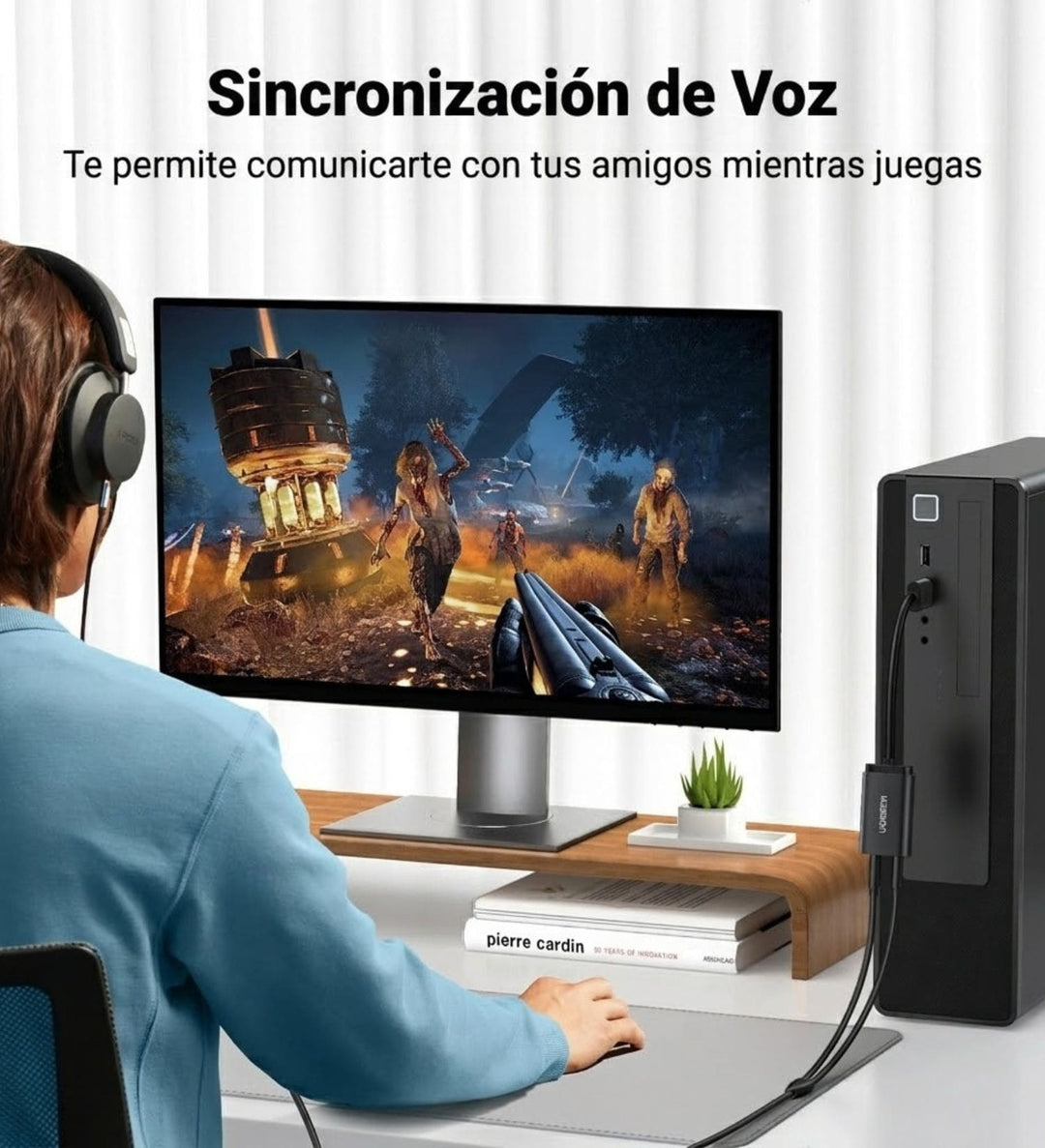 Adaptador de sonido externo USB 2.0 UGREEN