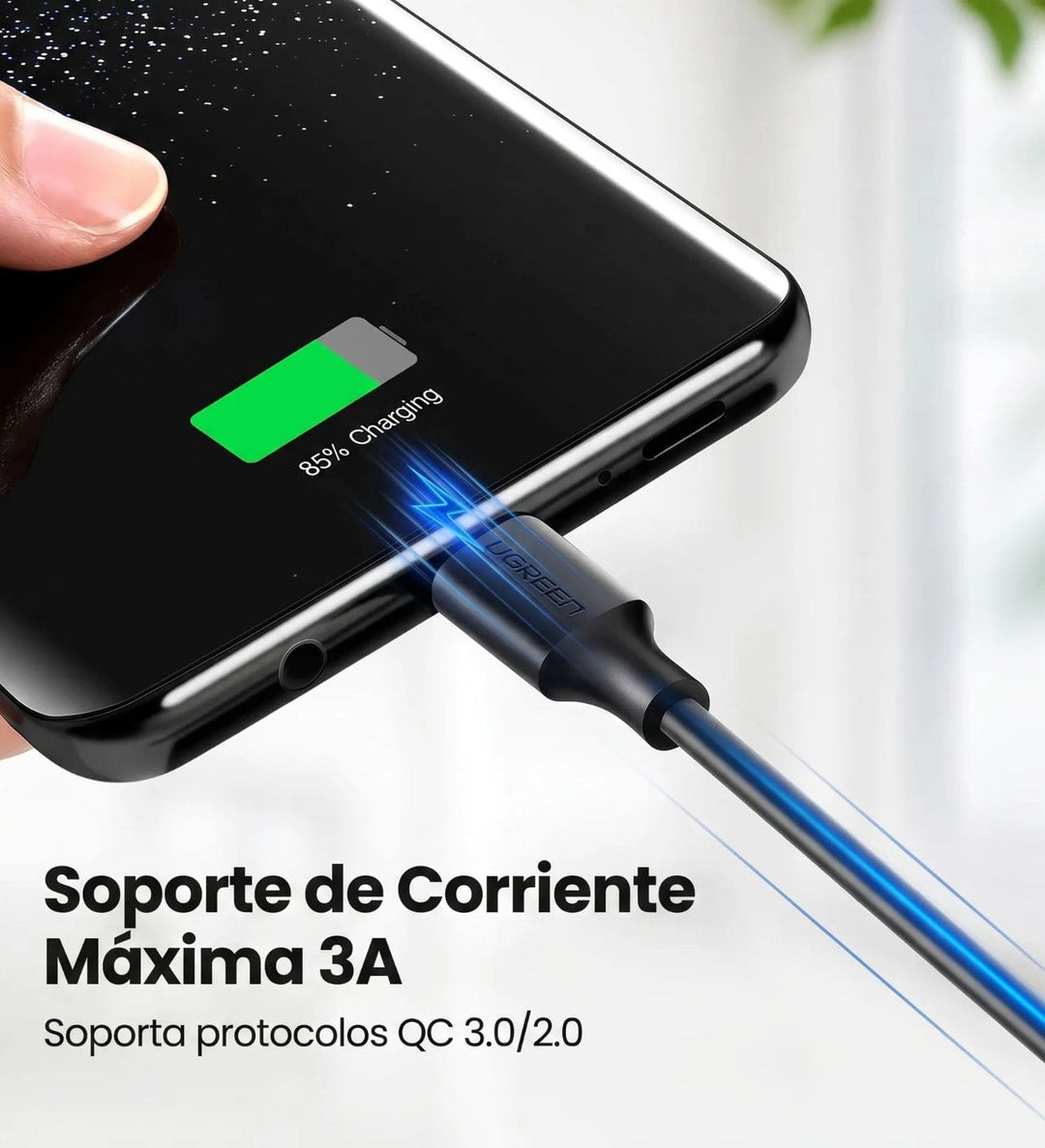 Cable UGREEN USB-A a USB-C 1M 15W 3A