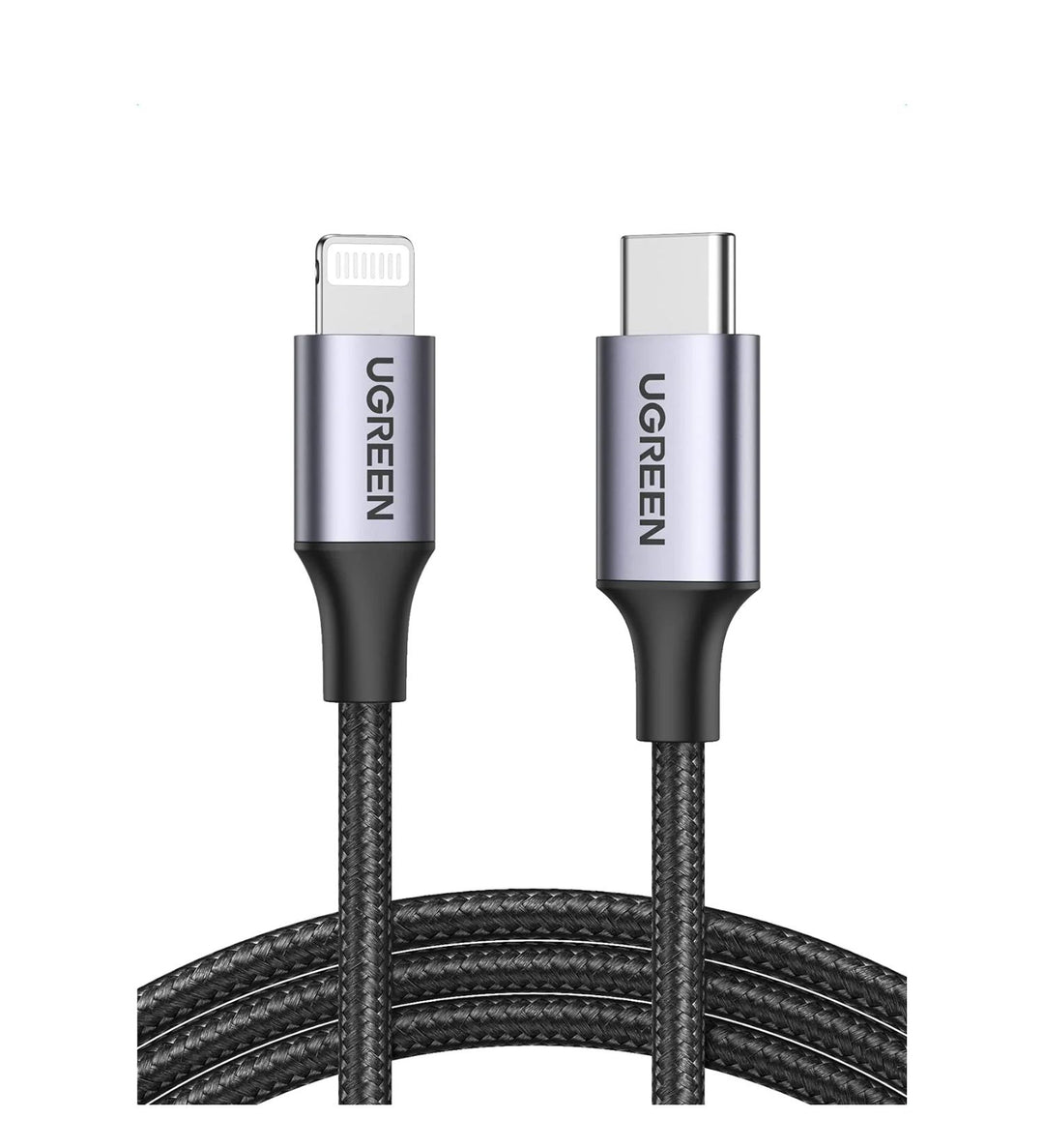 Cable UGREEN USB-C a Lightning MFI 1M Negro Trenzado