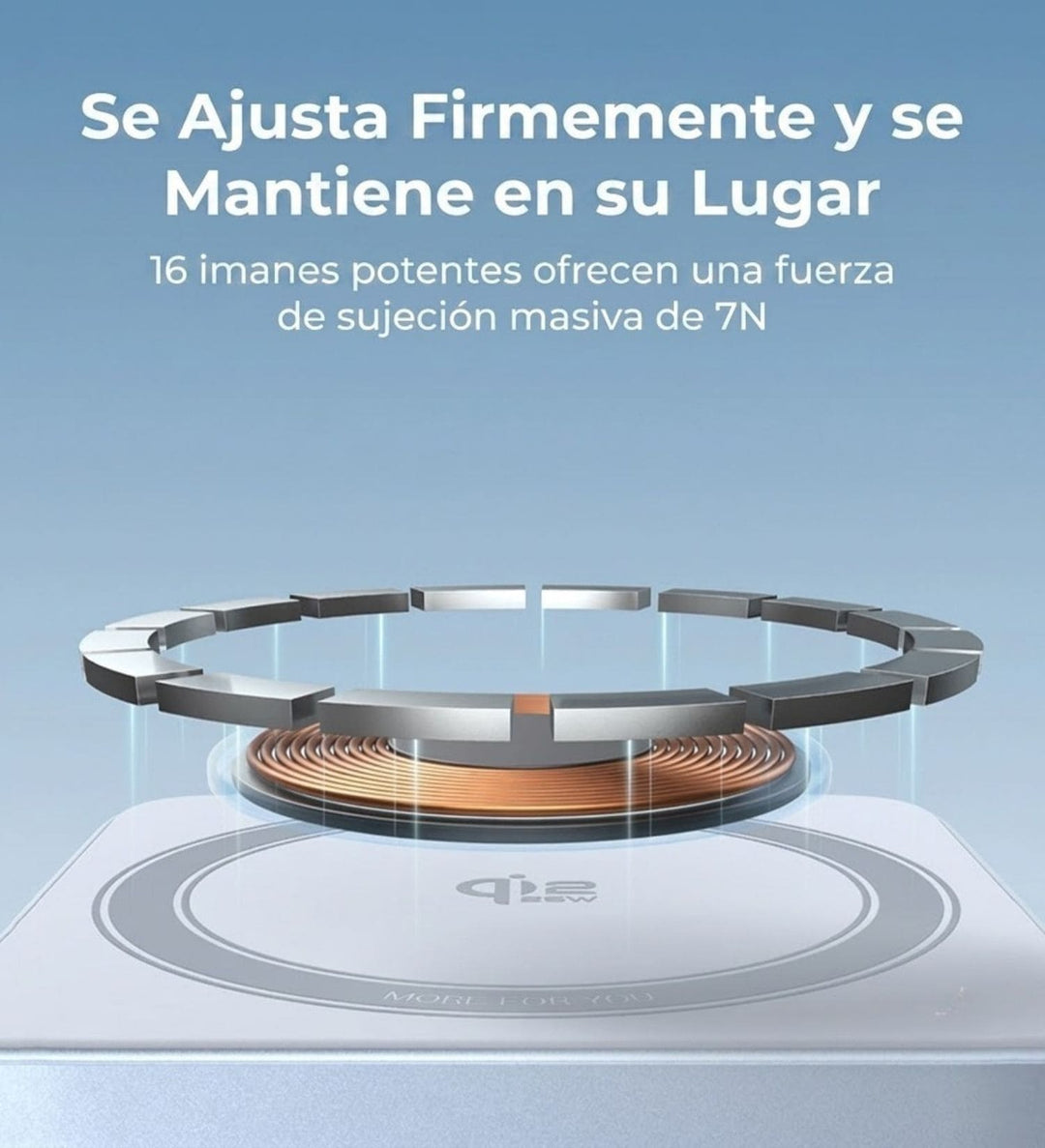 Cargador inalámbrico magnético 2 en 1 UGREEN MagFlow Qi2 25W