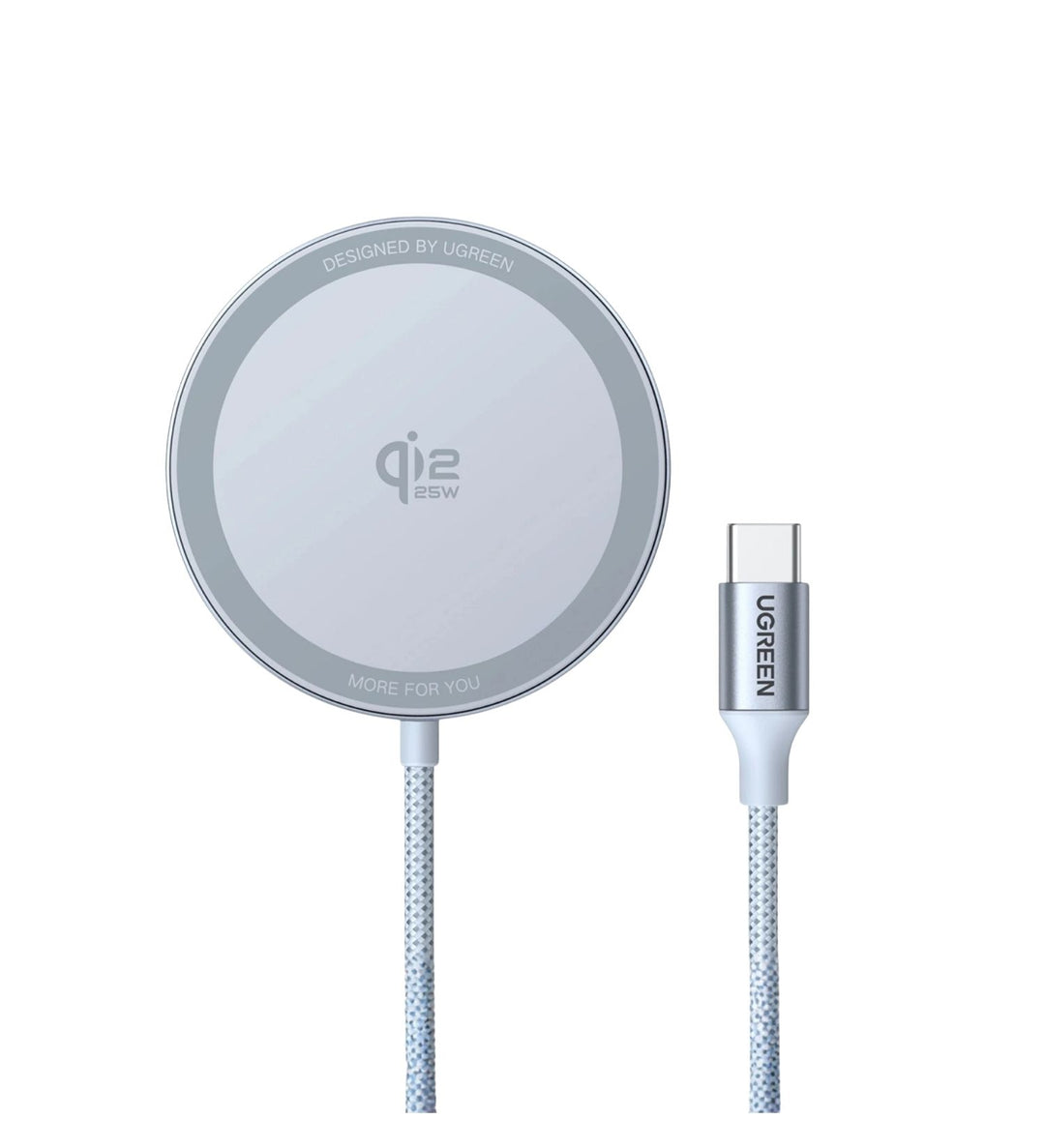 Cargador inalámbrico magnético UGREEN MagFlow Qi2.2 de 25 W
