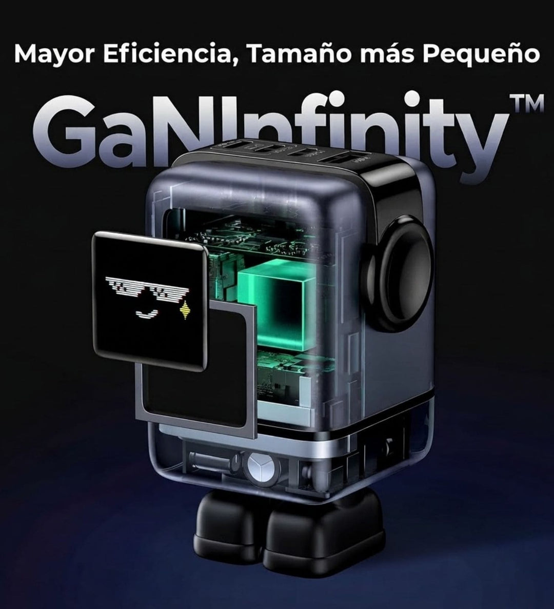 Cargador Rápido UGREEN Uno Robot 100W GaN