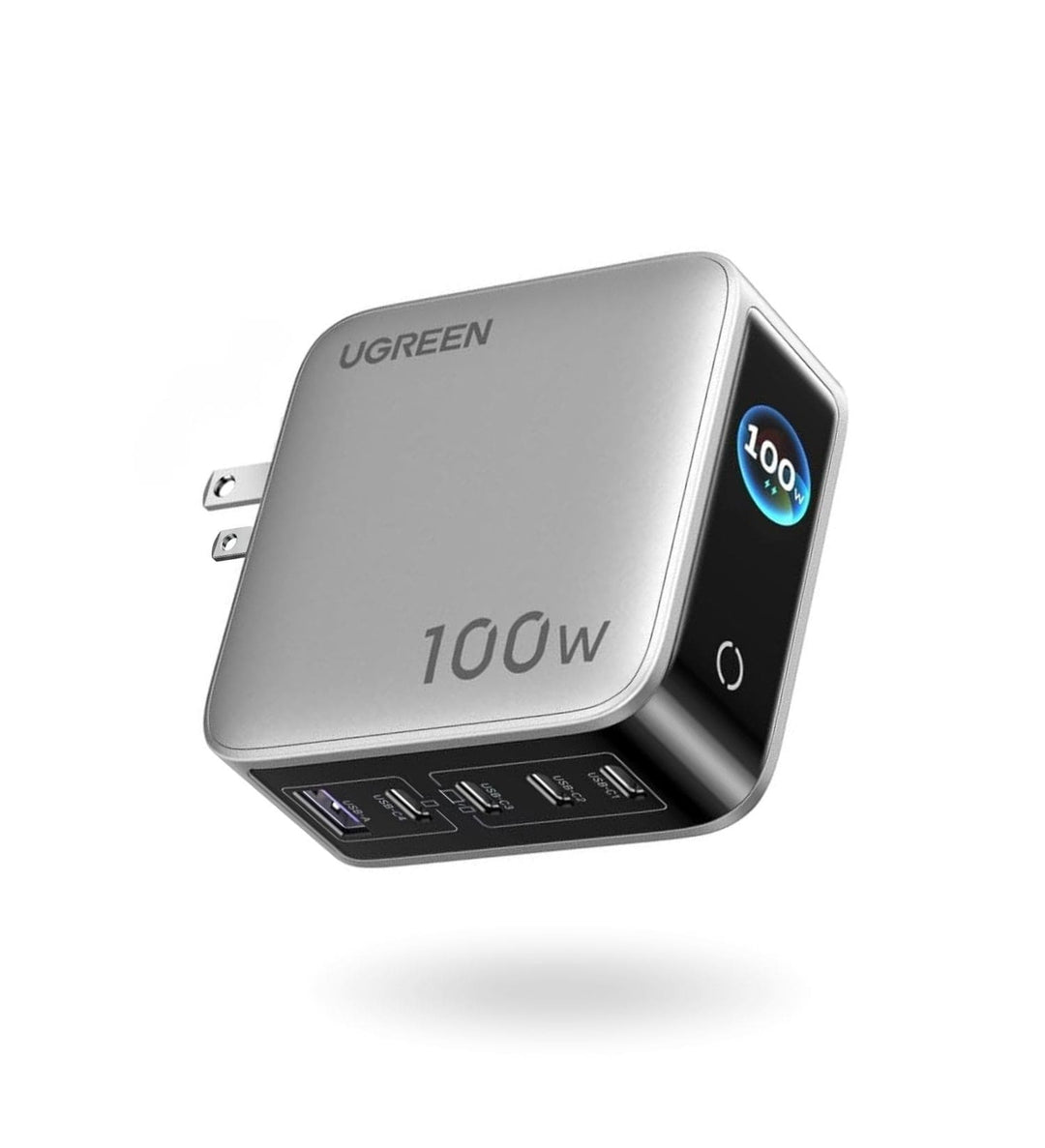 Cargador Rapido GaN 100W Ugreen Nexode Pro 5 Puertos con Pantalla
